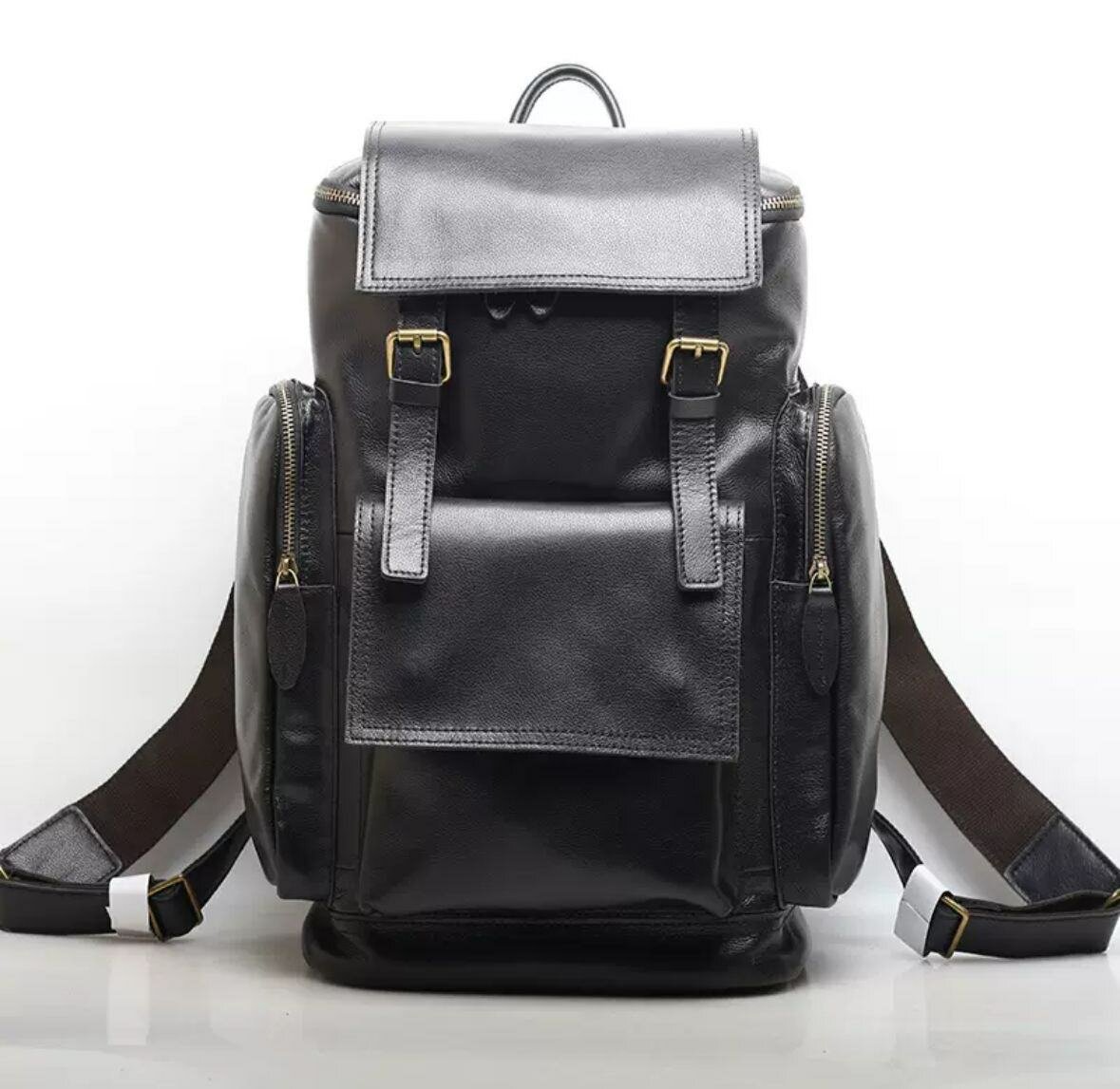 Sac à dos en cuir élégant