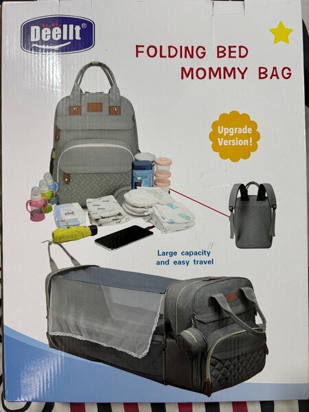 Deellt FOLDING BED MOMMY BAG