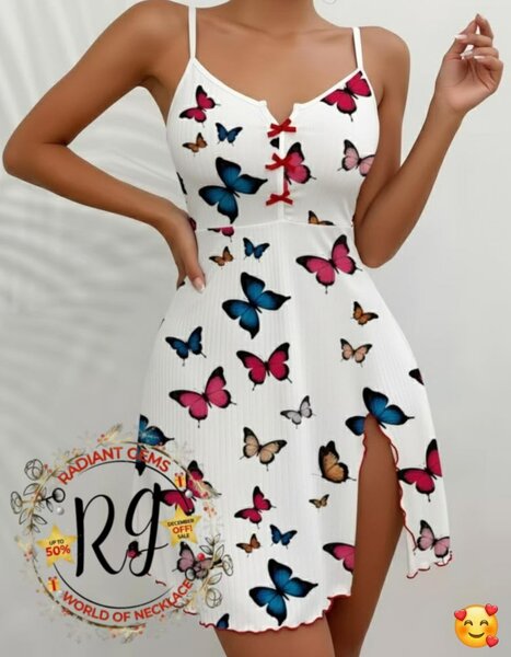 Robe volante papillons chic