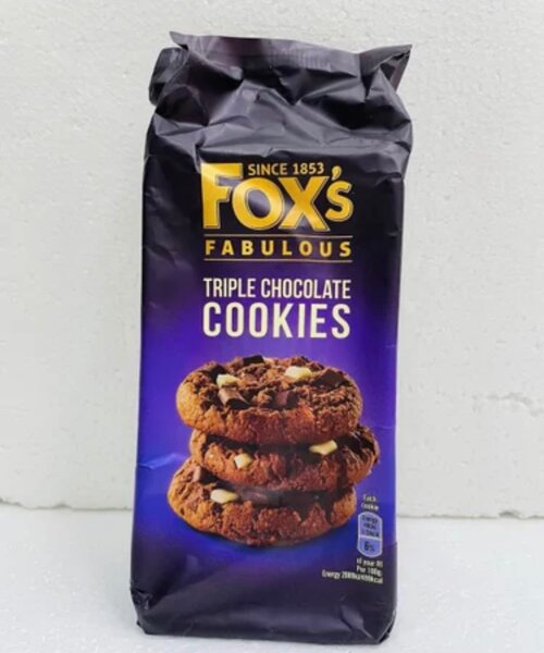 Fox Triple Chocolate Cookies