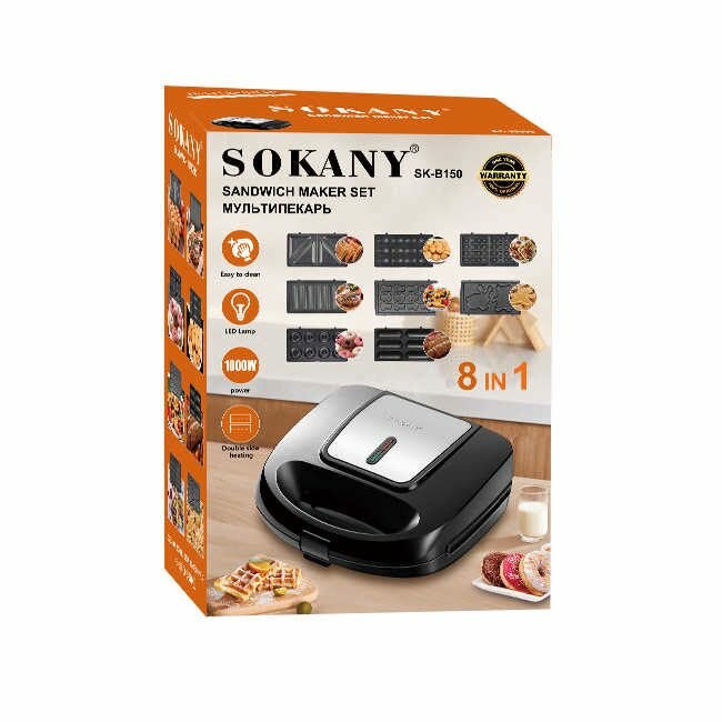 New Design Multifunction 8 In 1 Detachable Mini Electric Gri