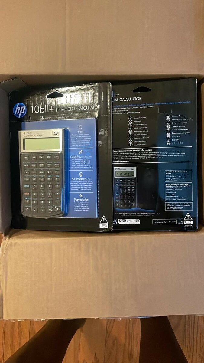 HP FINANCIAL CALCULATOR 10bII+