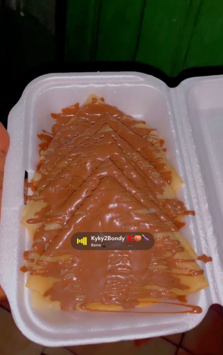 Crêpe au chocolat délicieuse