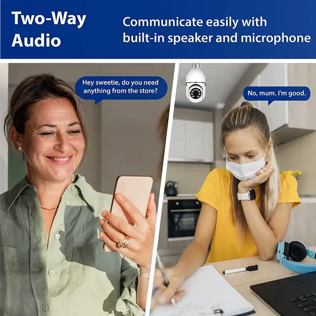 Camera ampoule wifi blanc