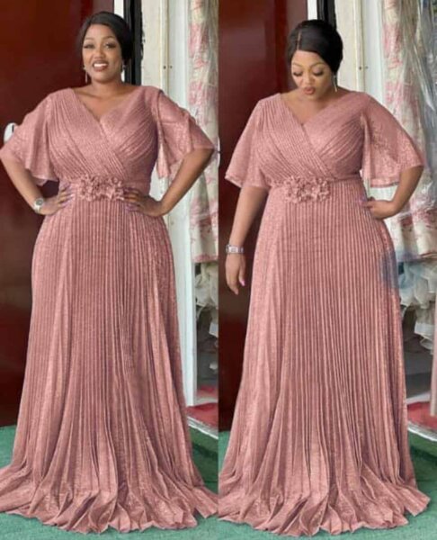 Robe longue volante de soirée