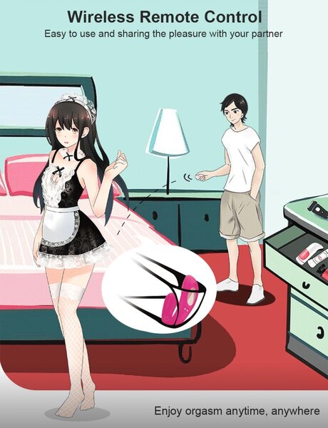 Vibromasseur télécommandé sans fil