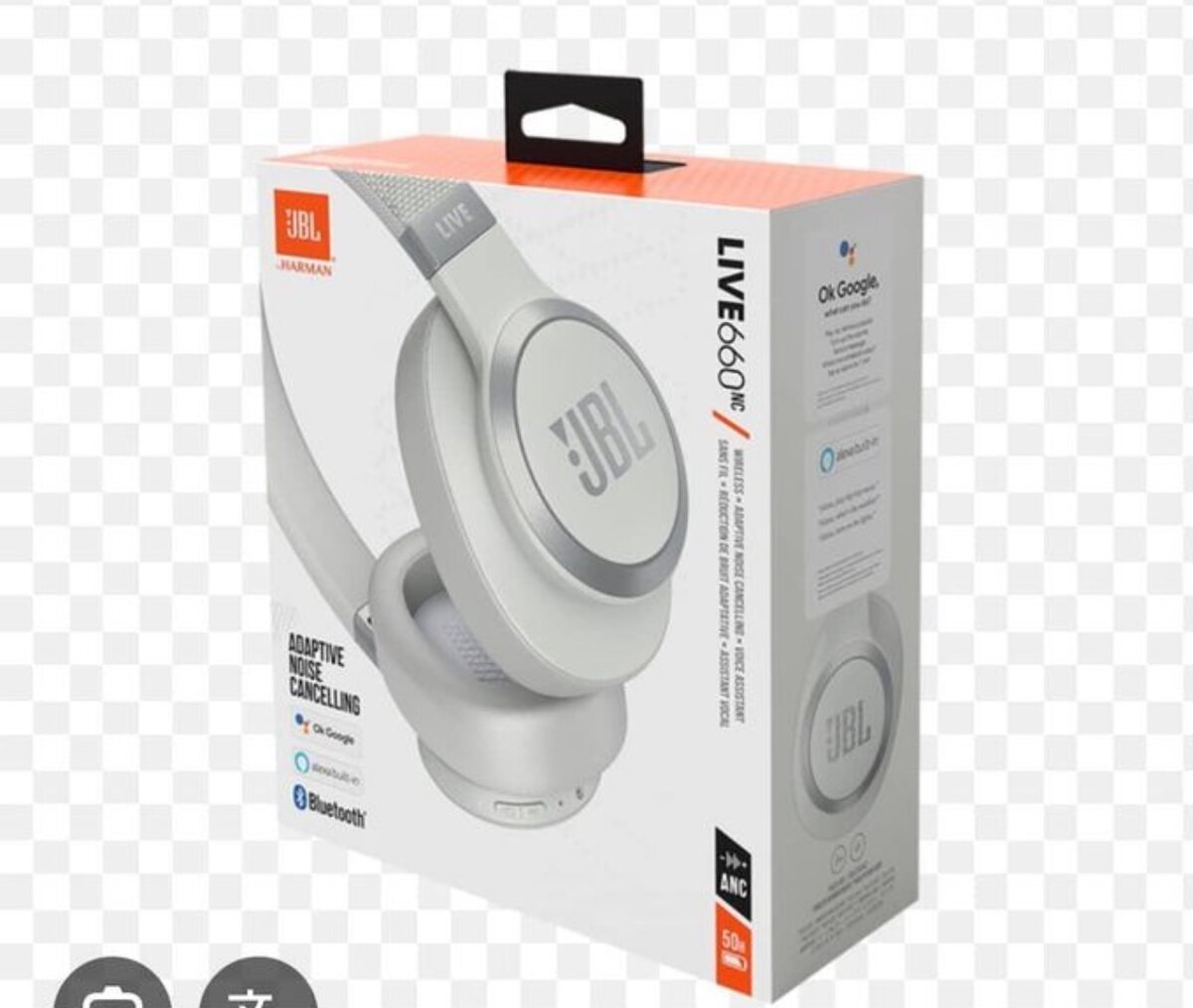 Casque JBL Live 660NC blanc