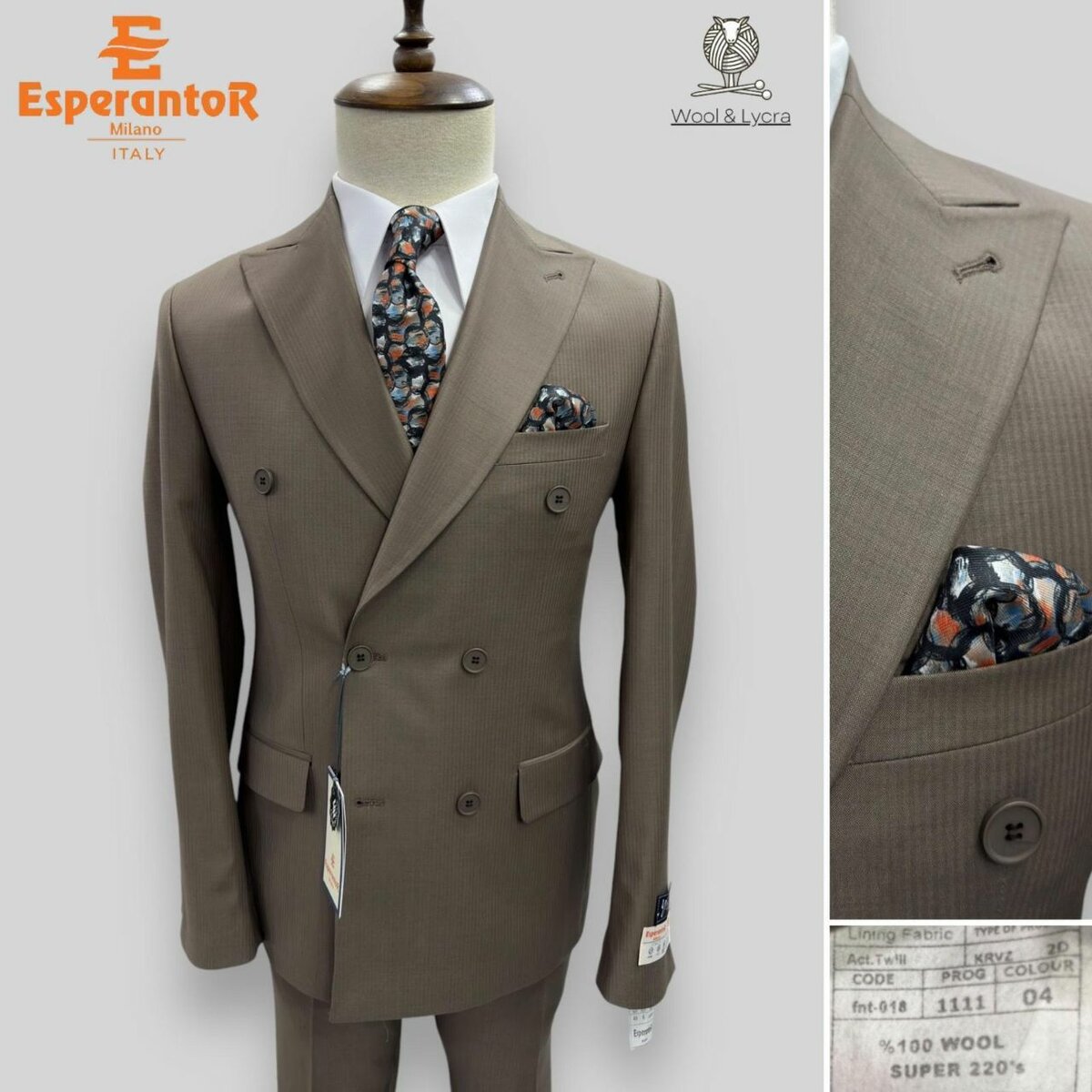 Double breasted suit