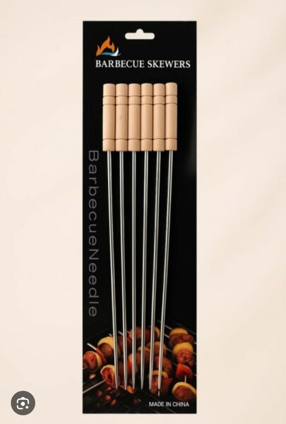 Brochettes barbecue en acier inoxydable