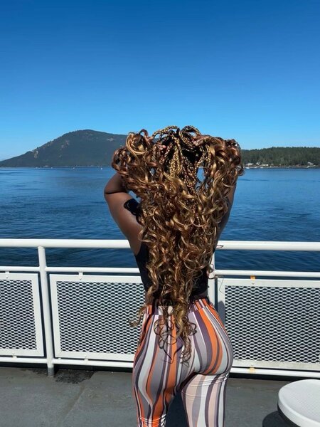 Spring twist,spiral curls,ombre braiding extensions