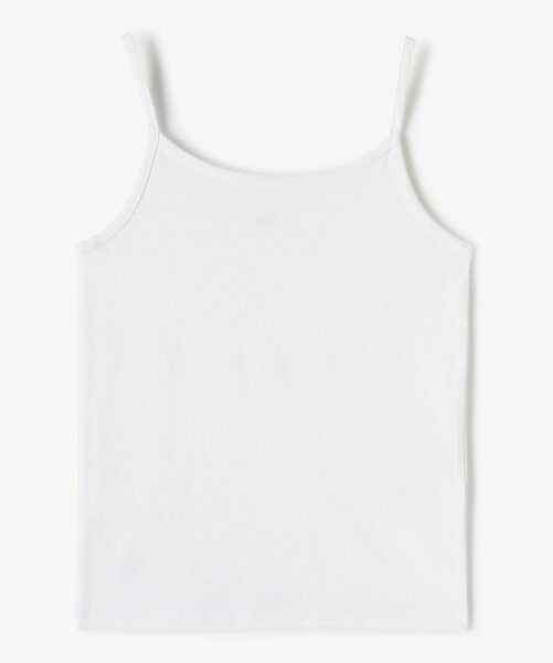 Débardeur blanc en coton