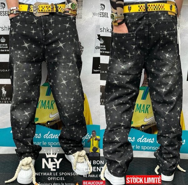 Jeans homme étoilés tendance