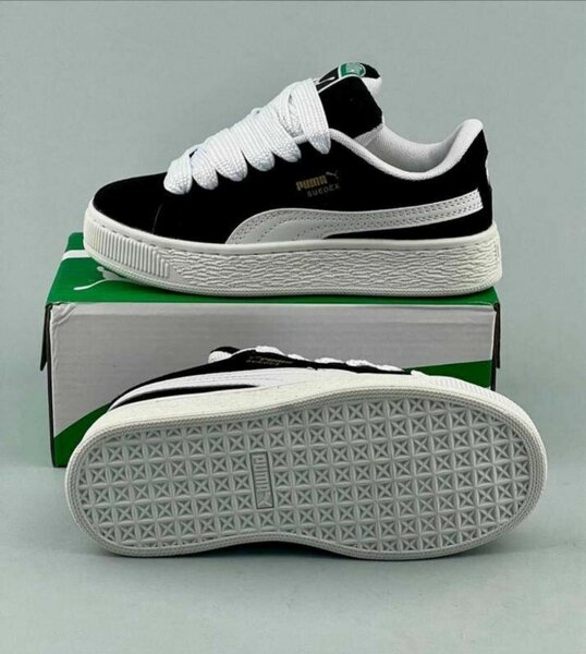 Baskets noires Puma Suede