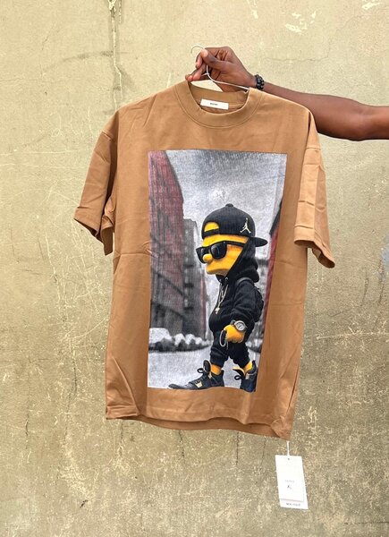 T-shirt marron tendance