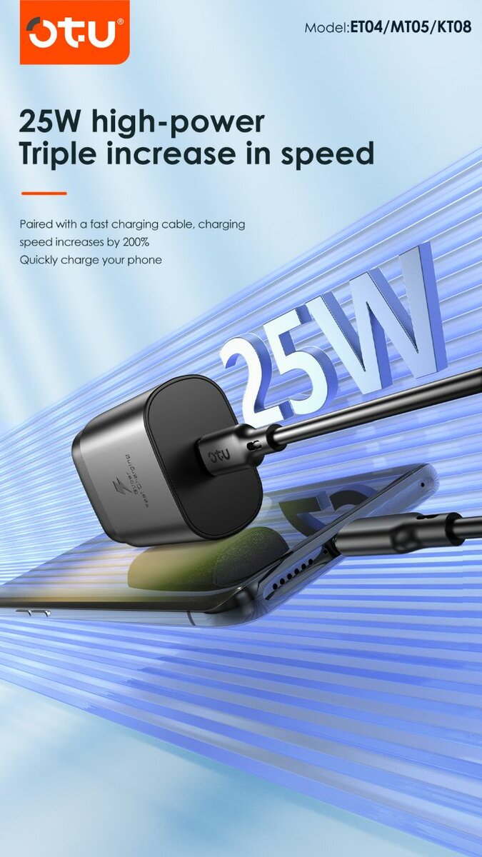 25W Ultra Fast Charging 60% In 30 minutes