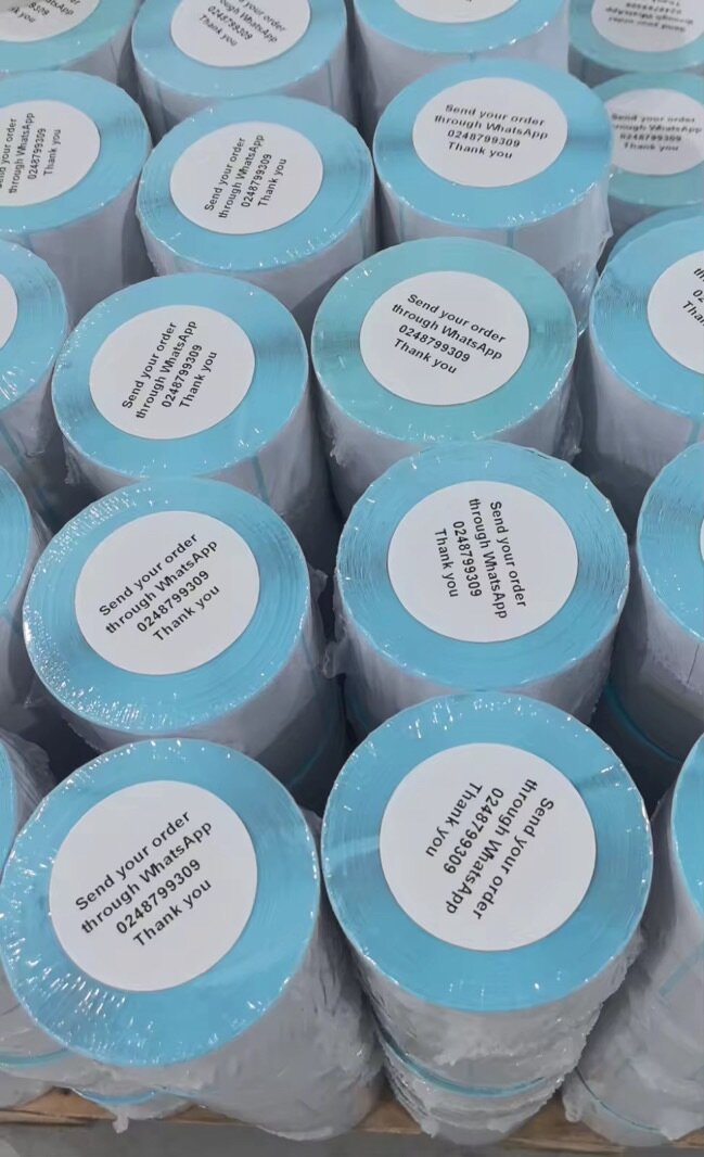 Plain delivery stickers 8*8cm