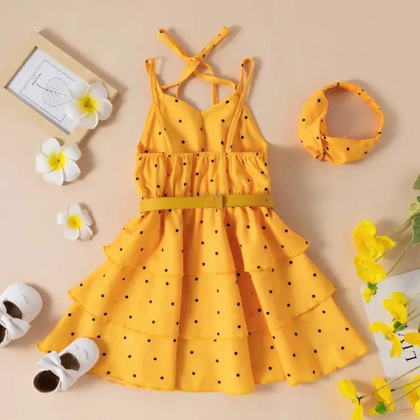 Robe enfant jaune