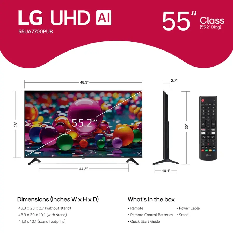 LG Téléviseur UHD 55”