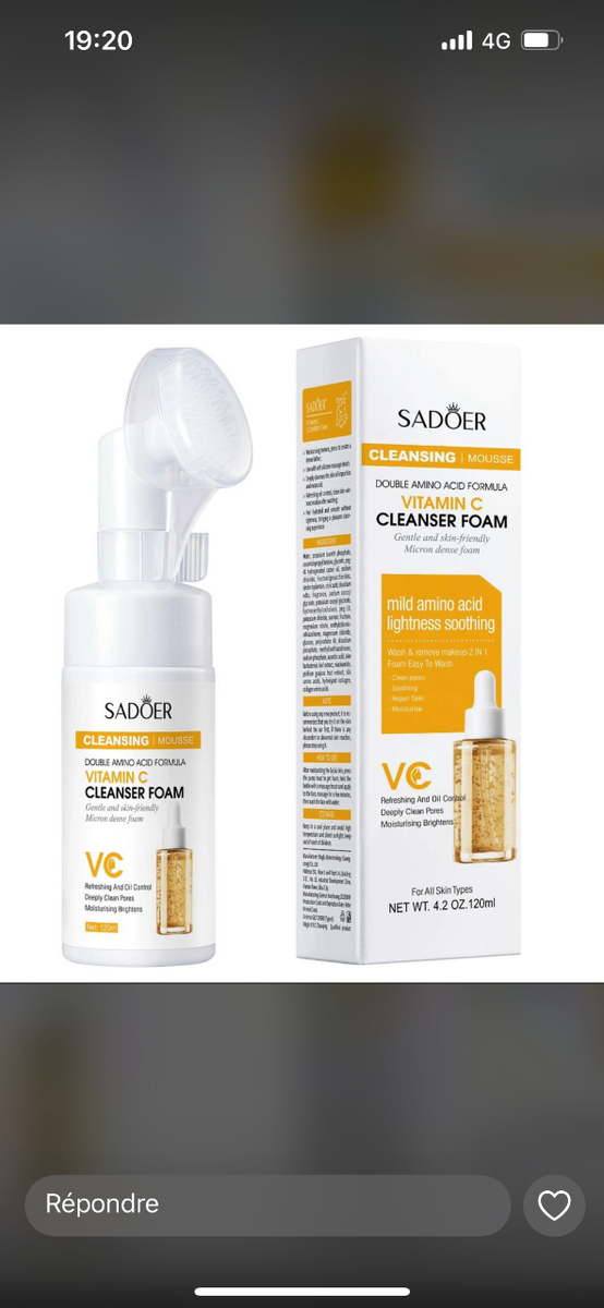 SADOER Mousse Nettoyante Visage