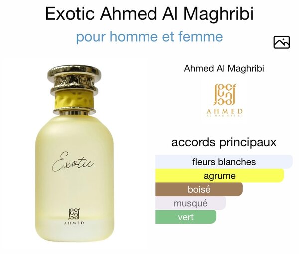 Exotic Ahmed Al Maghribi Parfum Unisexe