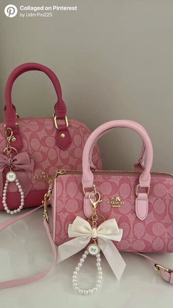 Pink Coach Handbag Set