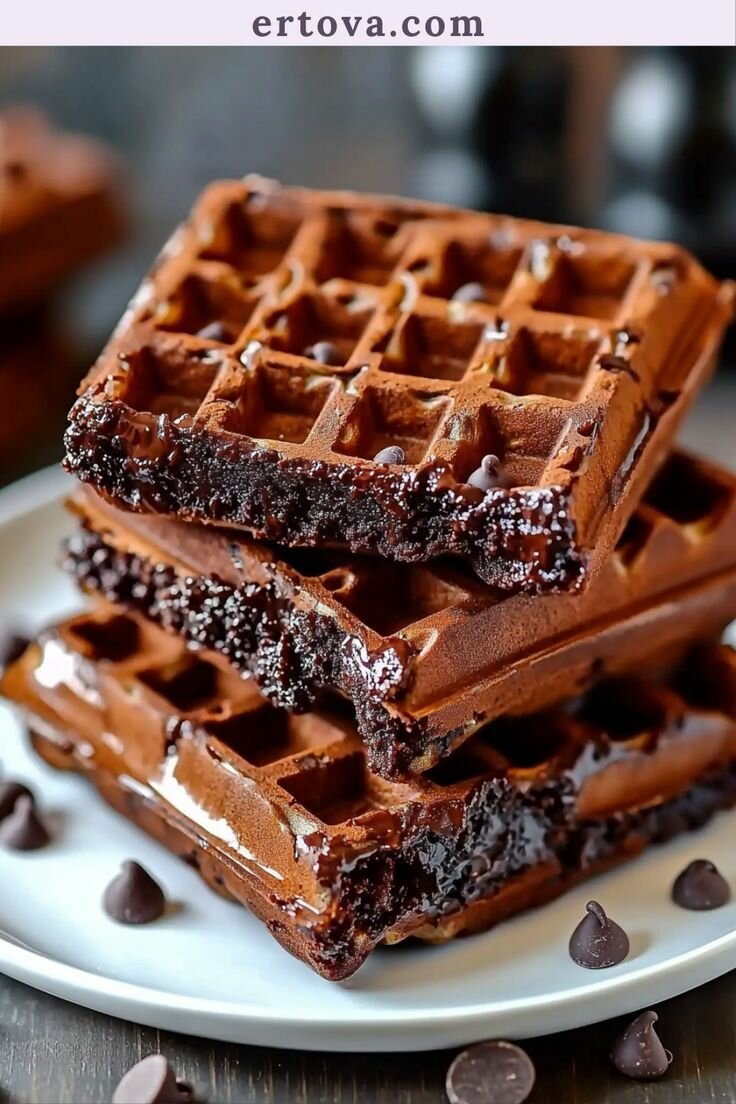 Gaufre nature et au chocolat