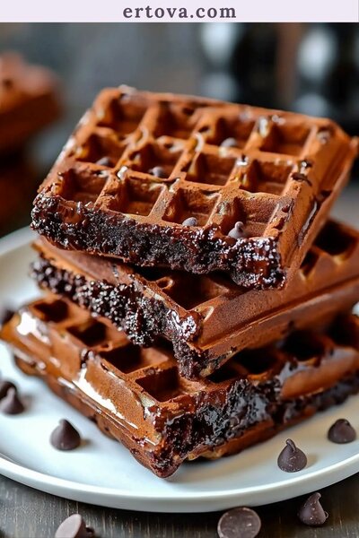 Gaufre nature et au chocolat