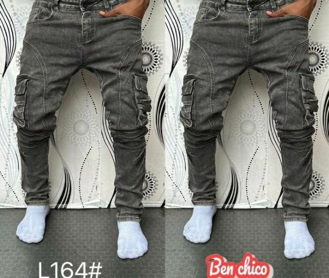 Jean cargo tendance homme
