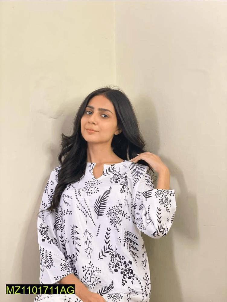 2pcs women stitched linen suit