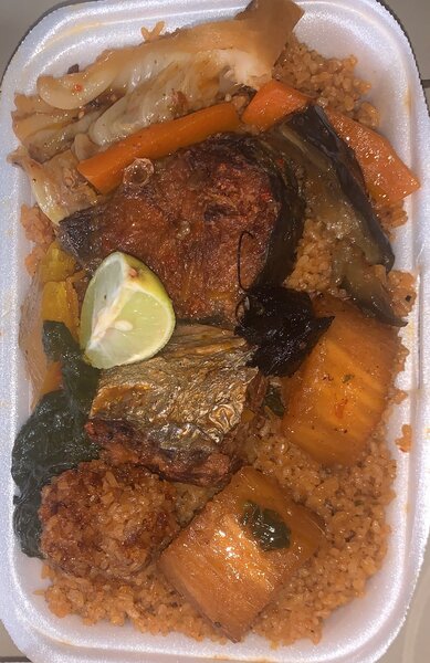 Délice de Jollof Rice Poisson