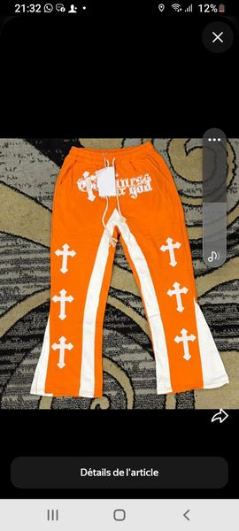 Pantalon jogger avec croix