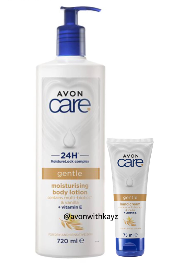 Avon care gentle body lotion+hand cream set