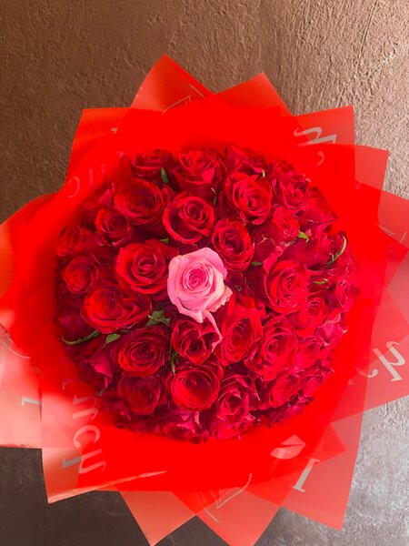Bouquet de roses rouges