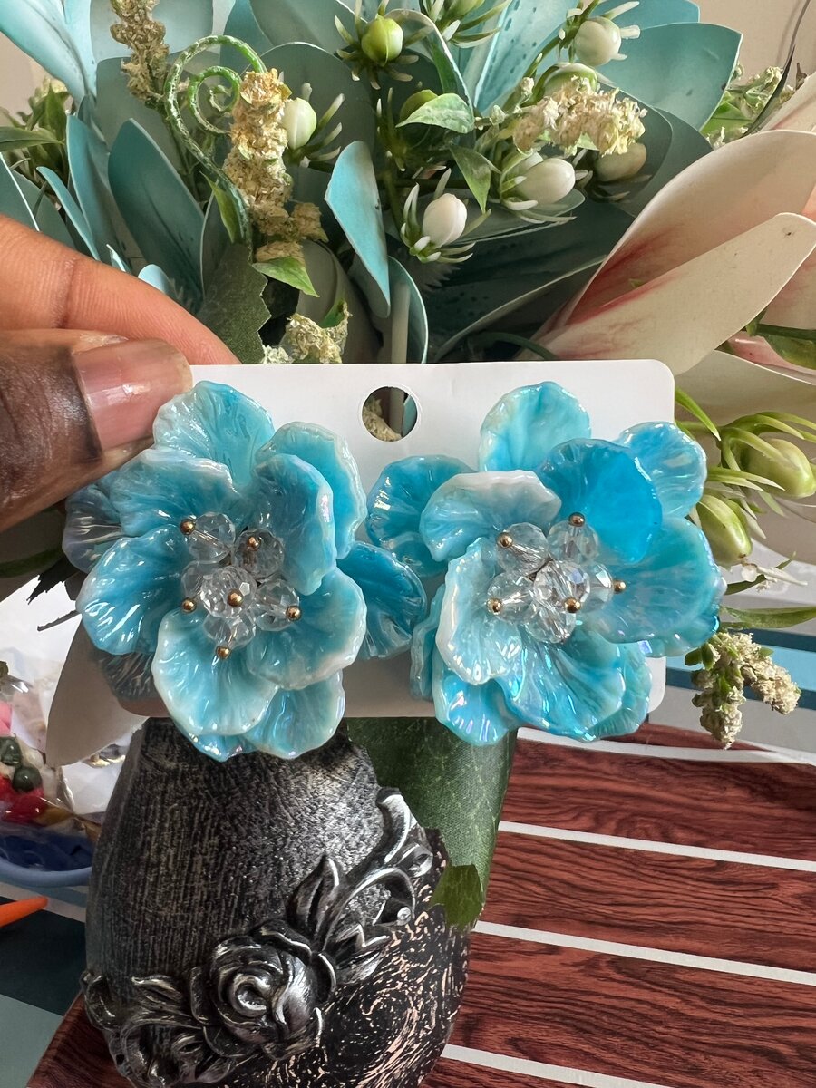 Boucles d'oreilles fleurs élégantes