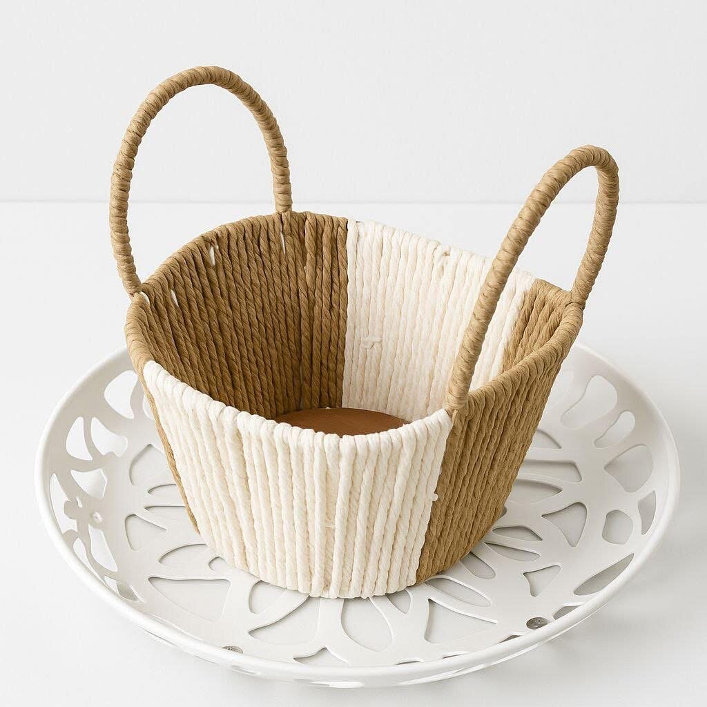Panier de rangement en corde