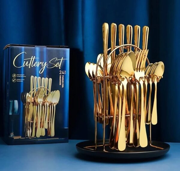 Stainless cutlery set 24pcs