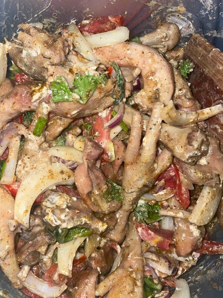 Carcasses de Choukouya au four