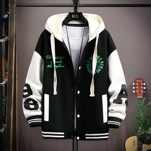 Veste style universitaire homme