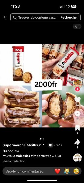 Biscuits Nutella