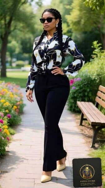 Pantalons évasés élégants