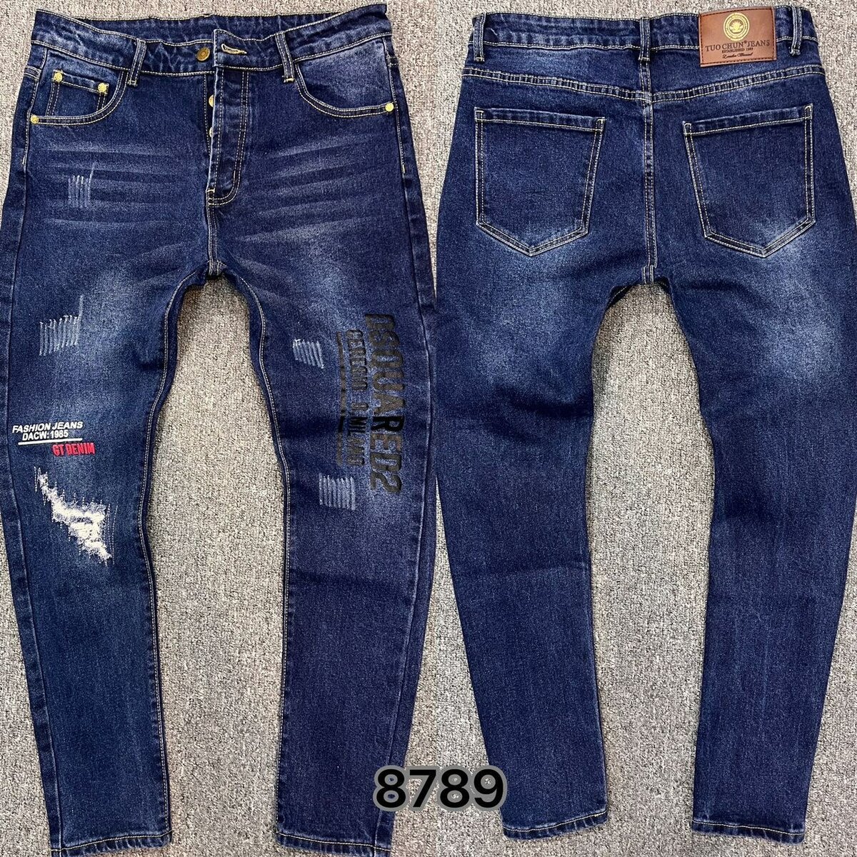 Jean slim délavé pour homme