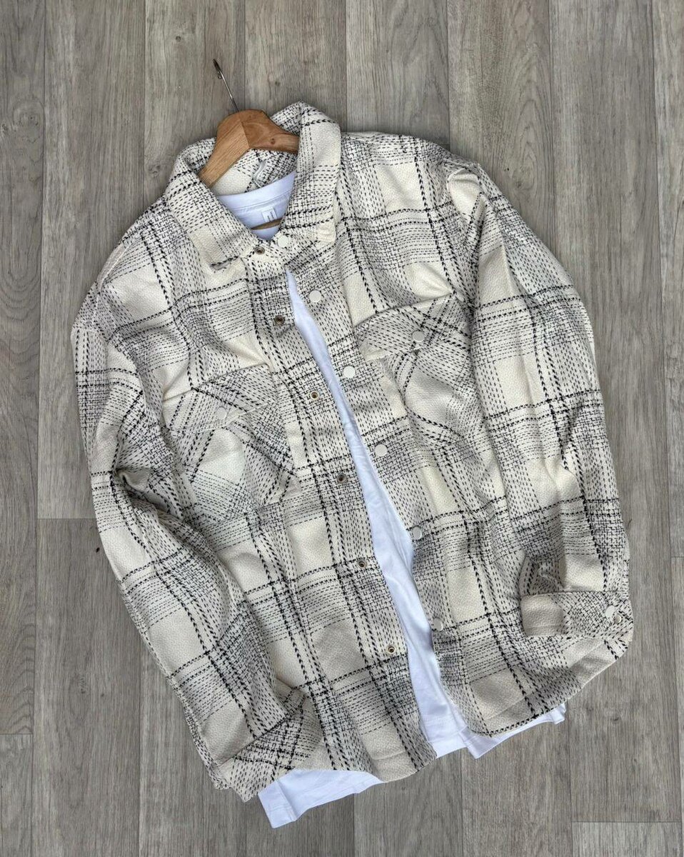 Chemise à carreaux unisexe