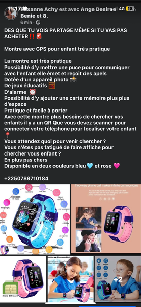 Montre GPS pour enfants