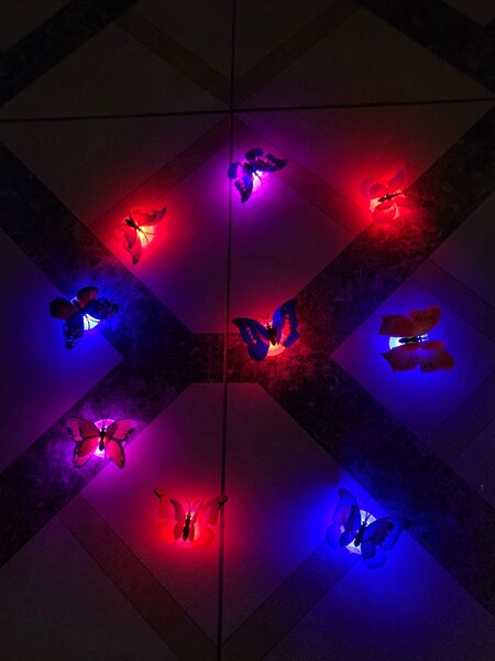 LED BUTTERFLY STICKERS