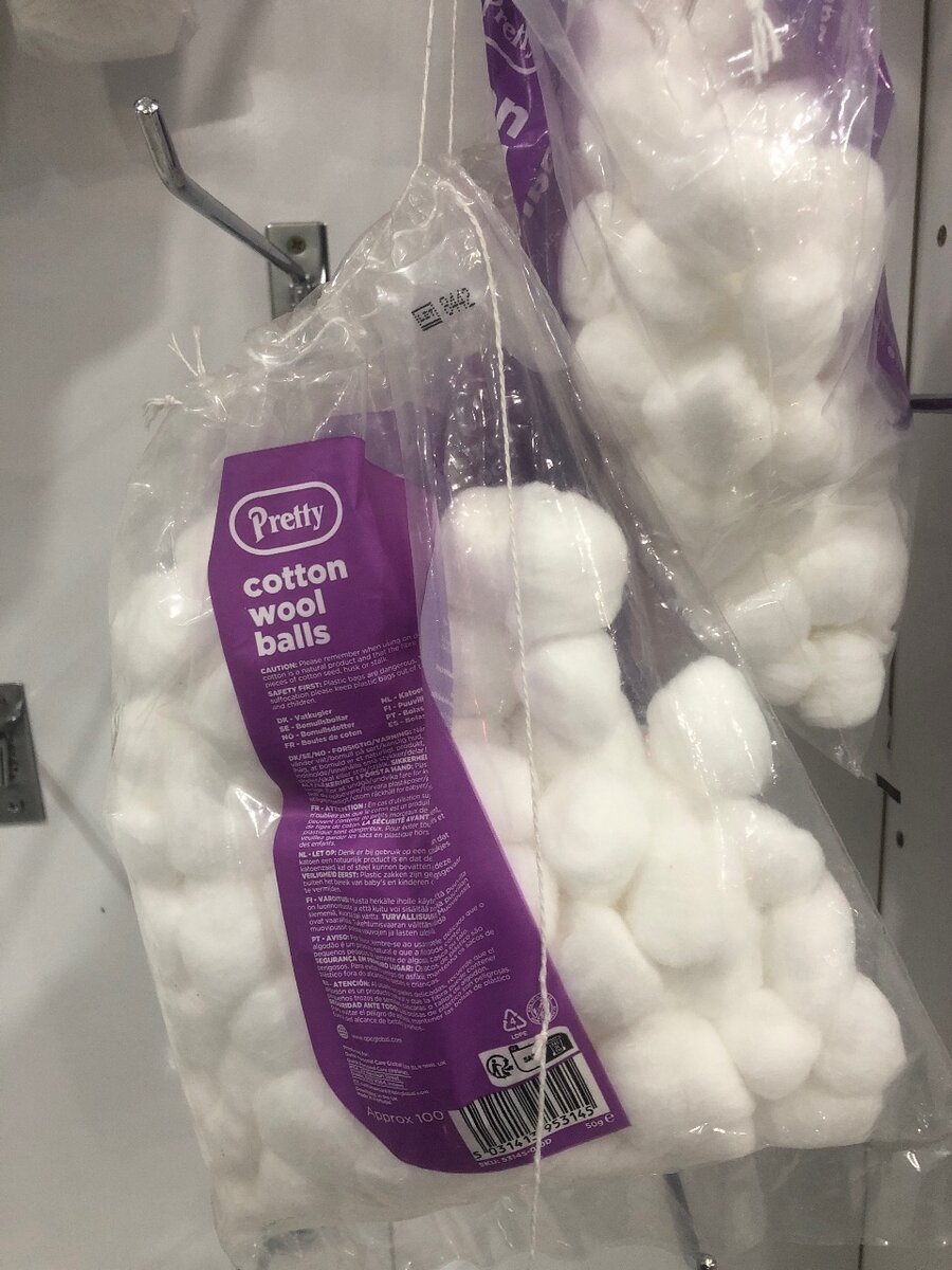 COTTON WOOL BALLS 100,s
