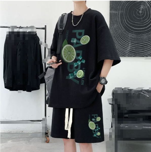 Ensemble Casual Lime Homme