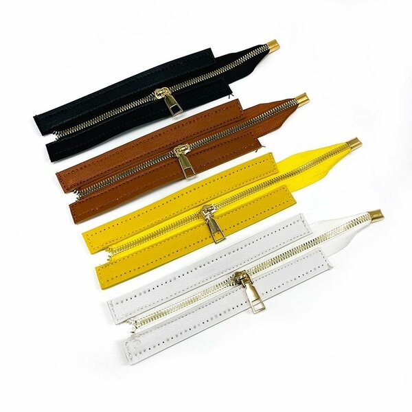 Fermetures Éclair en Cuir Colorées