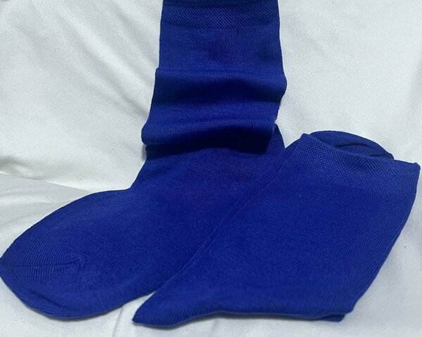 Chaussettes unisexes bleu confort