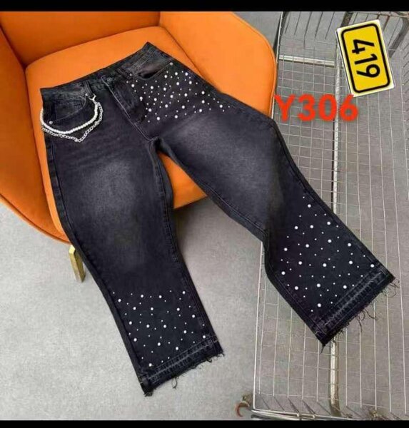 Jean tendance avec motifs uniques