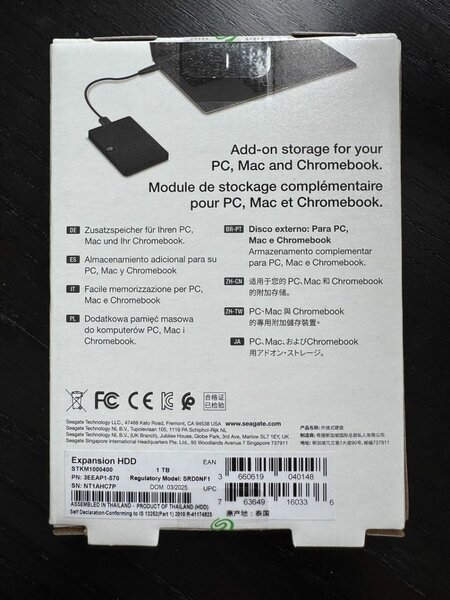 Disque dur externe Seagate 1To